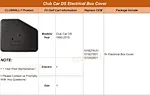 electrical box cover for Club Car DS